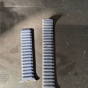 Blue Leather Watch Band